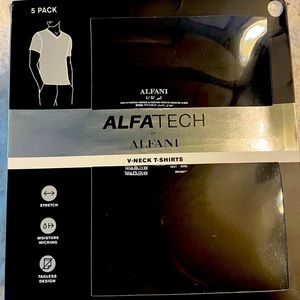 Alfani 5-pack black v-neck t-shirts